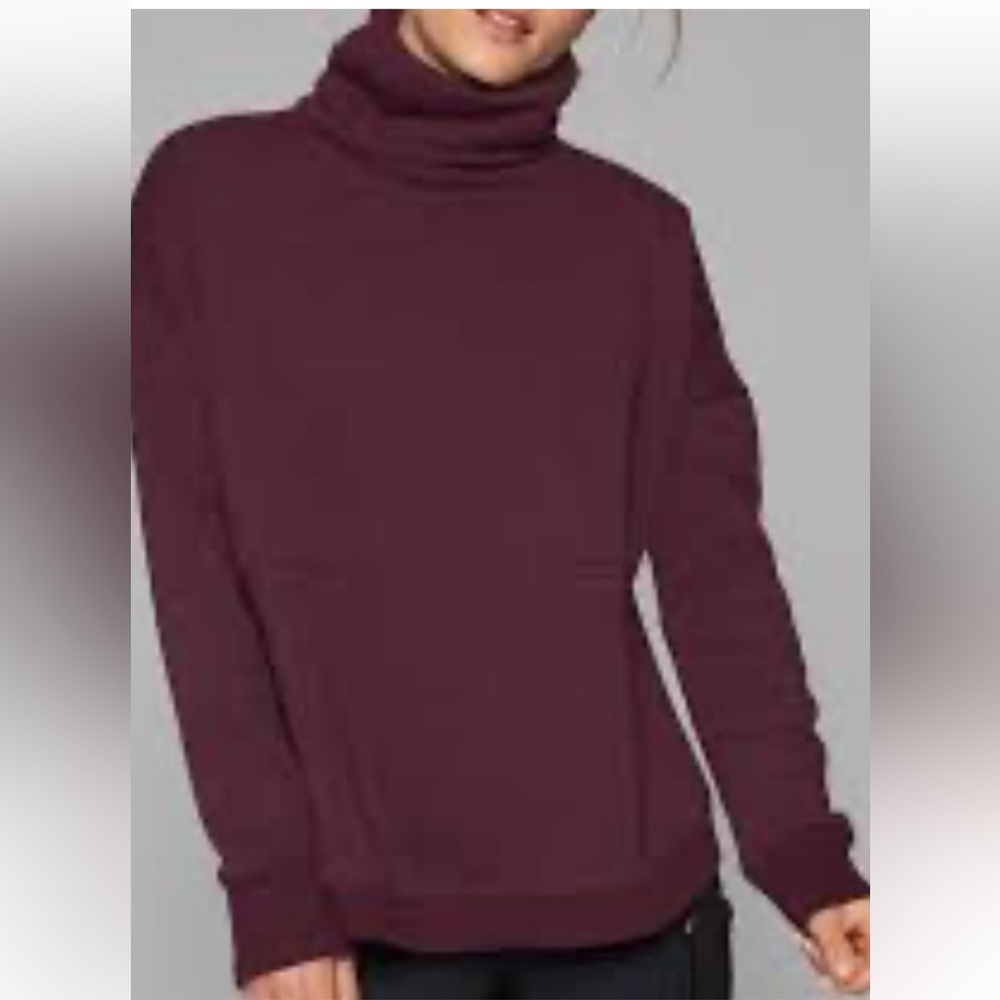 Athleta Women's Cowl Neck Sweater - Burgundy